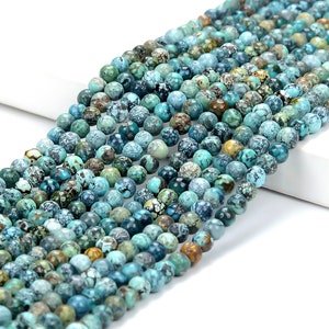 Natural Turquoise Gemstone Round 2MM 3MM 4MM 5MM 6MM Loose Beads (P84)