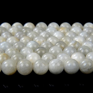 Natural Rainbow Moonstone Milky Gemstone Grade A Round 6MM Loose Beads (D97)