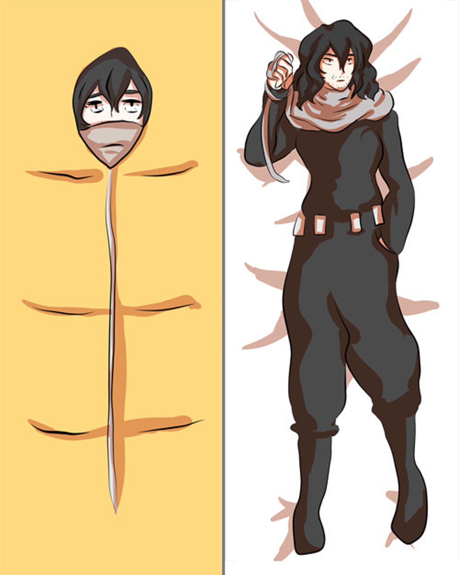 Aizawa Keychain/mini Body Pillow Etsy