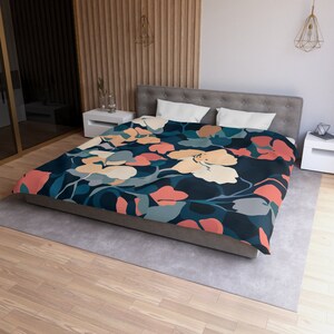 Esme Floral Microfiber Duvet Cover