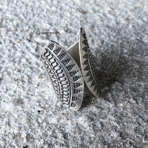 Hand engraved tribal ring