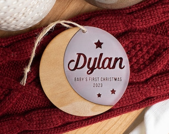 Babys First Christmas Ornament, Personalized Christmas Ornament, Babys First Christmas 2026 Ornament, Custom New Baby Gift, Baby Ornaments