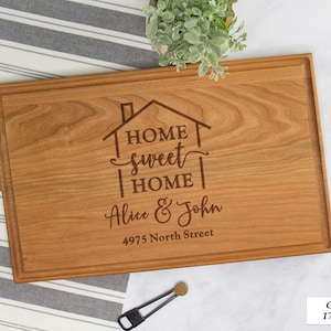 Home Sweet Home Charcuterie Board, Realtor Gift Idea, Personalized Charcuterie Board Gift For New Home Owner, Realtor Closing Gift For Buyer