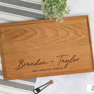 Address Cutting Board, Personalized Charcuterie Board, Wedding Gift For Couple, Housewarming Gift First Home, Custom Cutting Board Engraved