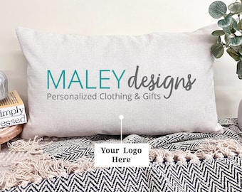 Custom Logo Pillow, Logo Throw Pillow, Custom Office Decor, Personalized Pillow With Logo Event Decor, Logo Office Gift, Logo Pillows