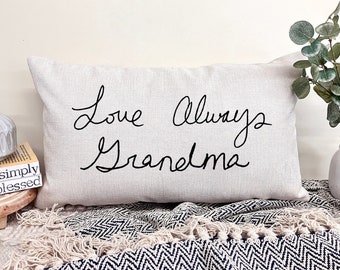 Custom Handwriting Pillow, Your Message Here, Personalized Handwriting Pillow, Handwritten Gifts, Memory Pillow Case, Housewarming Gifts