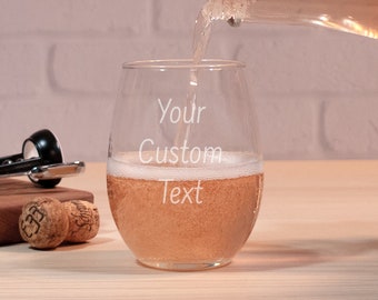 Personalized Stemless Wine Glasses, Custom Wine Glass, Personalized Wine Glass, Custom Stemless Wine Glass Funny Bridesmaid Proposal Gift