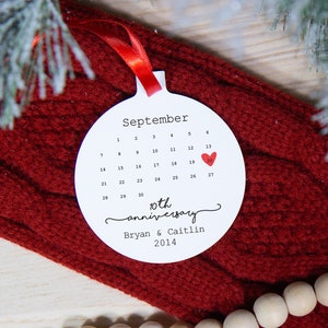 10 Year Anniversary Gifts For Couples Ornament, 10th Anniversary Gift For Wife, 10 Year Ornament, Personalized Wedding Anniversary Ornament