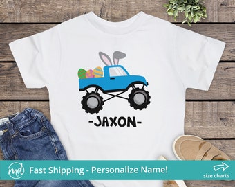 Monster Truck Easter Shirts For Boys, Easter Monster Truck Shirt, Toddler Boy Easter Shirt for Toddler Boy Easter Outfit, Kids Easter Shirts