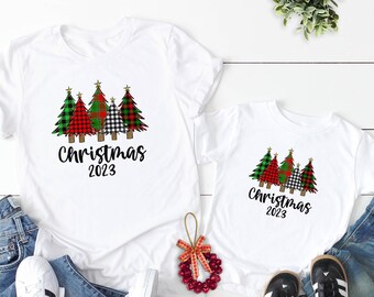 Personalized Christmas Family Shirts 2024, Family Christmas Pajamas Shirts, Custom Holiday Shirts For Kids, Matching Christmas 2024 Shirts