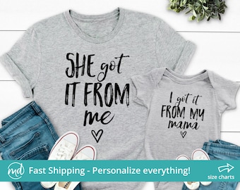 Matching Mother Daughter Outfits, Mommy and Me Outfits, Mom and Daughter Matching Outfits, Mother Daughter Shirts, Mom And Daughter Shirts