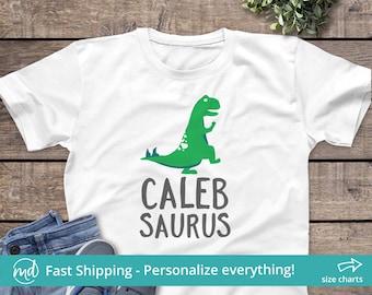 Kids Dinosaur Shirt Toddler Boy, Boys Dino Shirt, Personalized Dinosaur Shirt Boy, Dinosaur Shirts for Kids, Dinosaur Birthday Gift for Boys