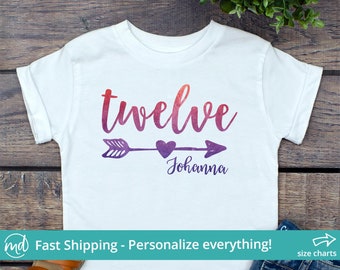 12th birthday shirt ideas