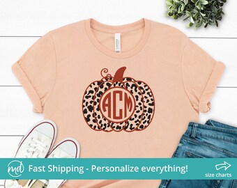 Fall Monogram Shirt - Etsy