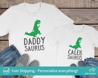 Daddysaurus Matching Shirts, Matching Dinosaur Shirts, Father Son Matching Shirts, Dad And Son Matching Shirts Fathers Day Matching Shirts