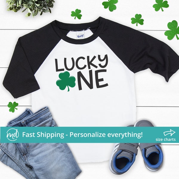 Lucky One First Birthday Shirt, Lucky One First Birthday Outfit, St Patricks Day First Birthday Shirt, 1st Birthday St. Patricks Day