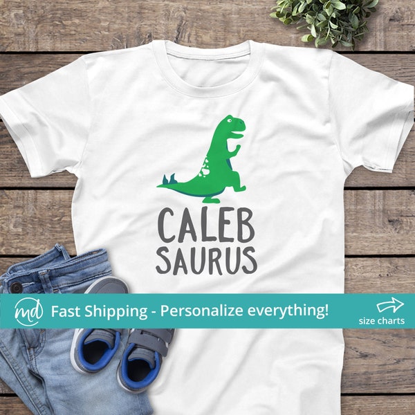 Kids Dinosaur Shirt Toddler Boy, Boys Dino Shirt, Personalized Dinosaur Shirt Boy, Dinosaur Shirts for Kids, Dinosaur Birthday Gift for Boys