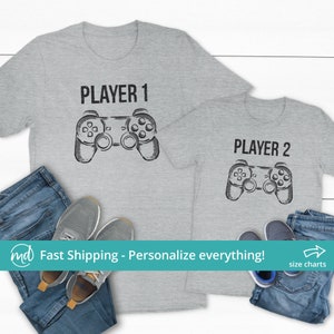 Player 1 Player 2 Shirts Dad and Son Shirts Father and Son ...