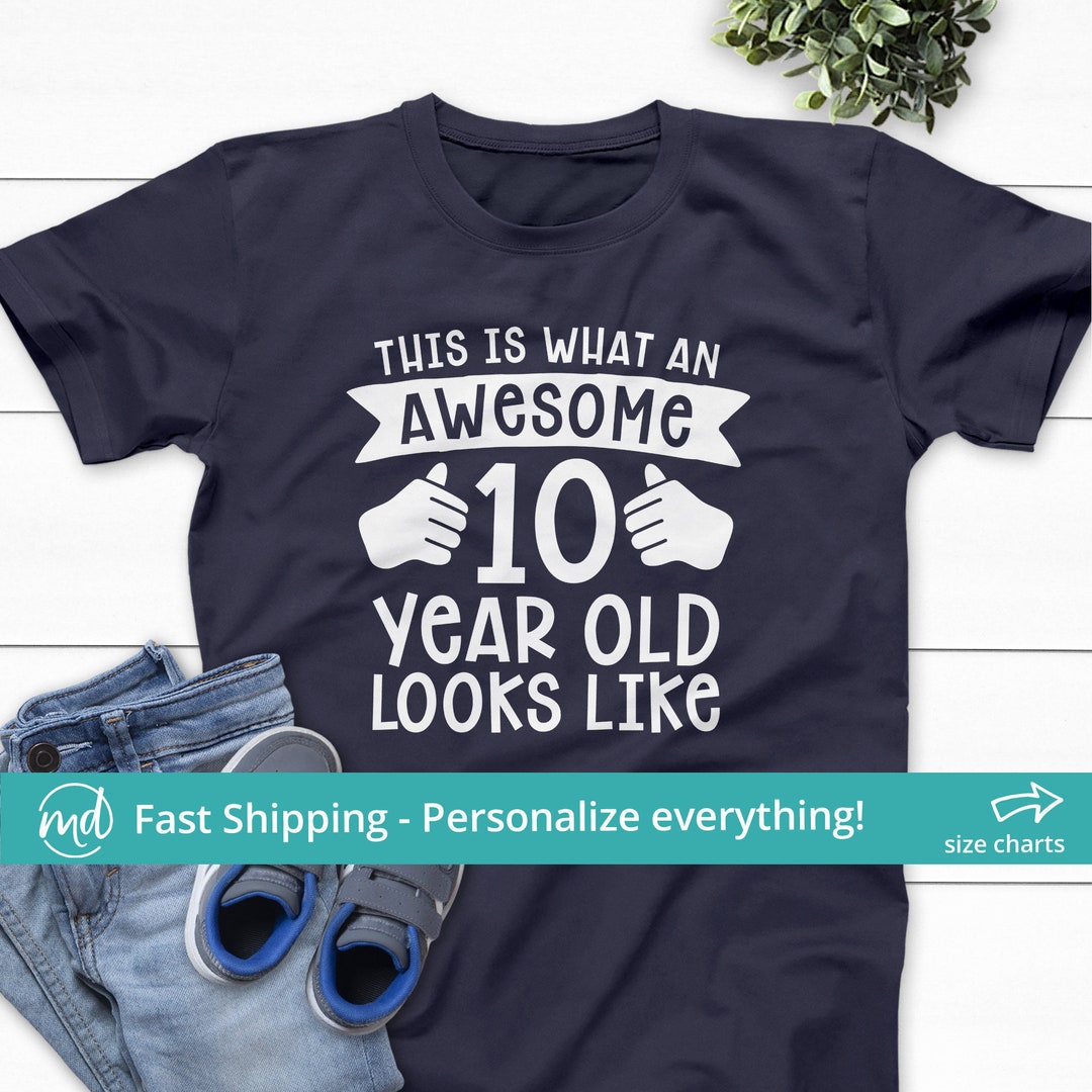 10th Birthday Ice Hockey Fan T-Shirt – Cool Gift For Boys & Girls Turning 10 Years Old