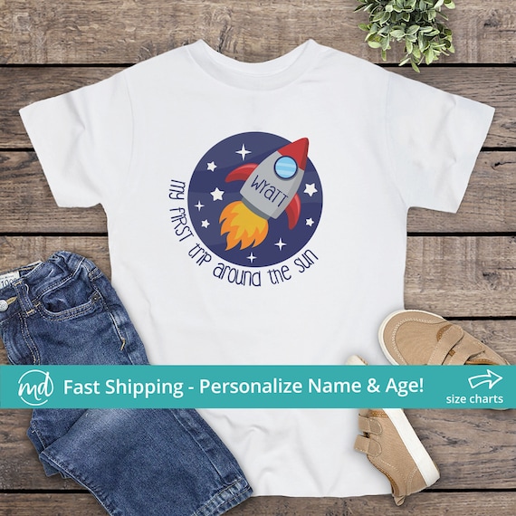 Rocket Ship Birthday Shirt Rocket Ship outer space Birthday Shirt 