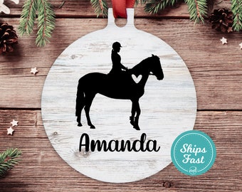 Personalized Horse Ornament Personalized Horse Gifts For Girl, Horse Christmas Ornament Custom Horse Gifts, Girl Horse Ornament