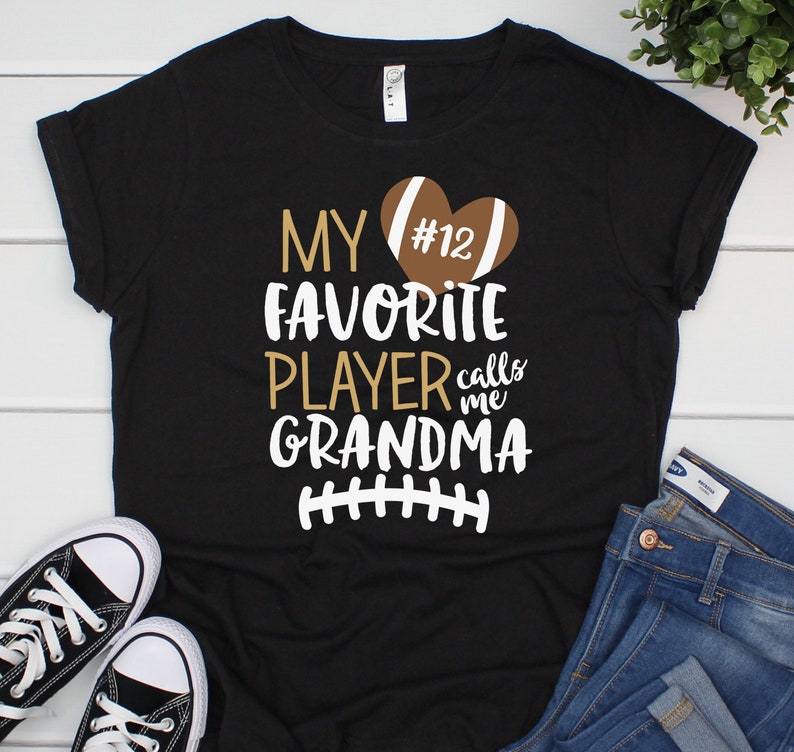 My Favorite Player Calls Me Grandma Football Shirt Football Etsy