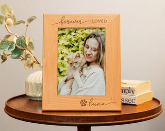 Custom Cat Memorial Frame, Cat Loss Gift for Cat Lovers, Cat Photo Frame, Pet Loss Picture Frame, Cat Memorial Gift, Cat Remembrance Gift