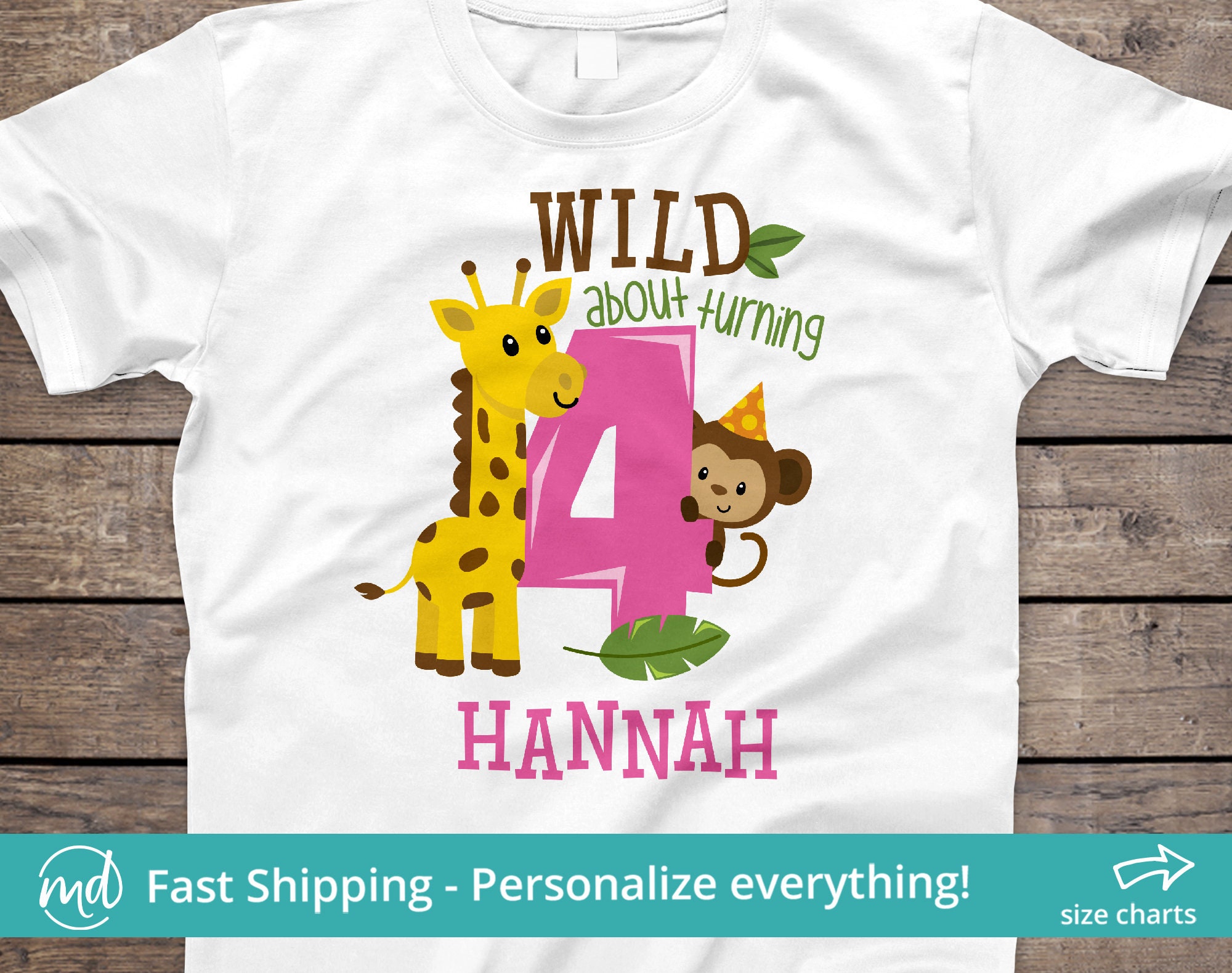 jungle theme birthday shirts