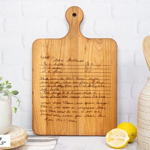 Handwritten Recipe Cutting Board Personalized Cutting Boards - Etsy