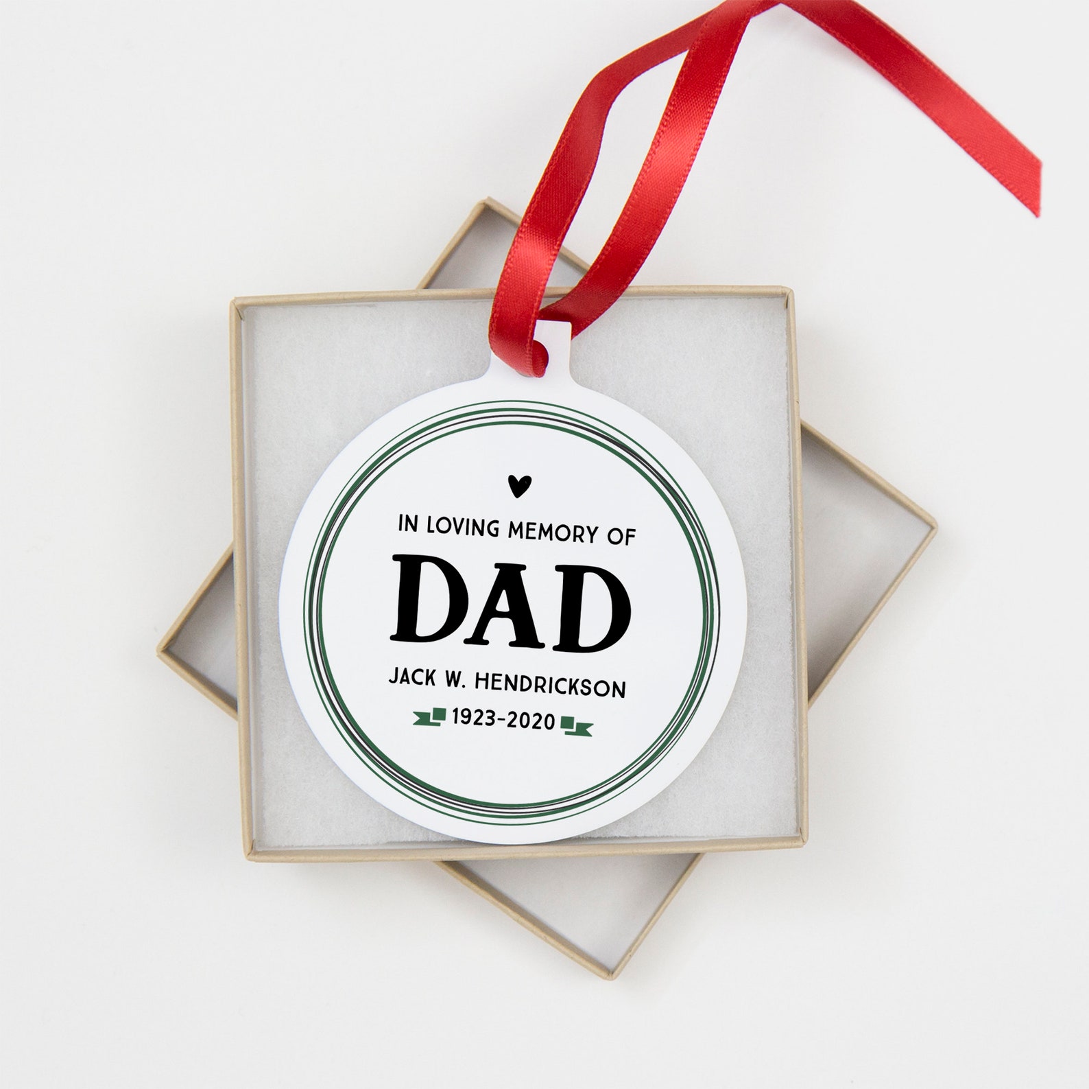 Dad Memorial Ornament Dad In Loving Memory Ornament Ornament Etsy