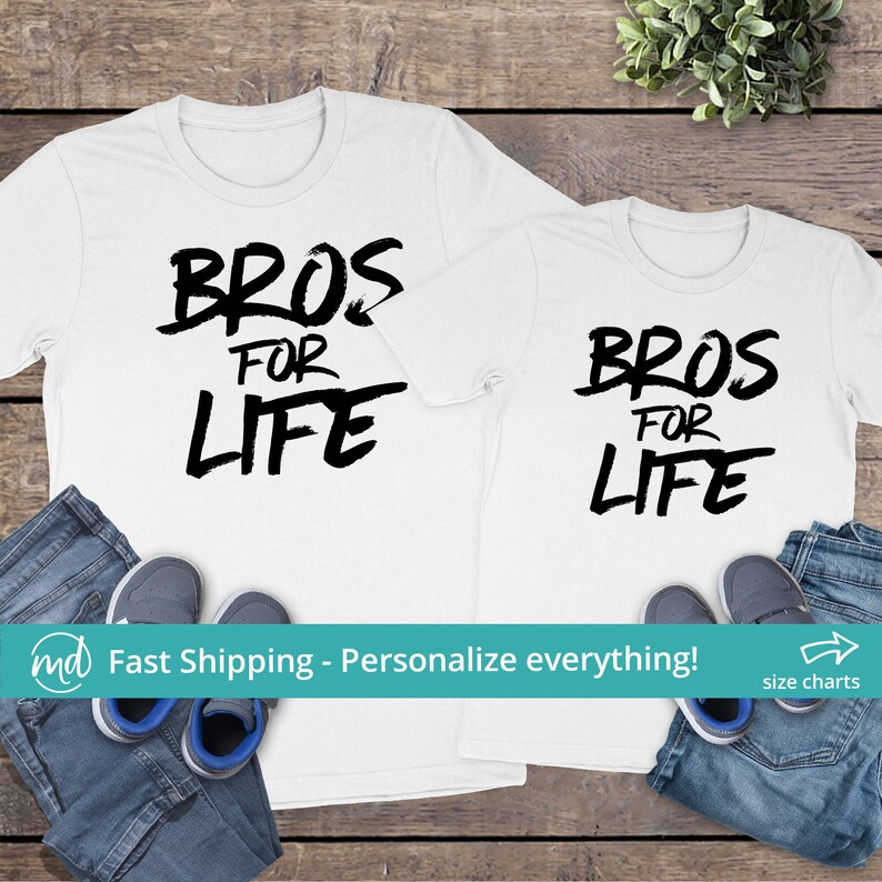Matching Brother Shirts Outfits Bros for Life Brother Gift Etsy