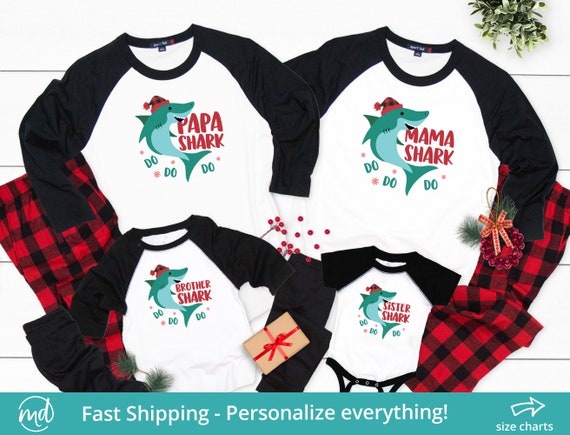 Sister Shark Shirt Doo Doo Doo Matching Family Pajamas Sister Shark Shirt Doo Doo Doo Matching Family Pajamas