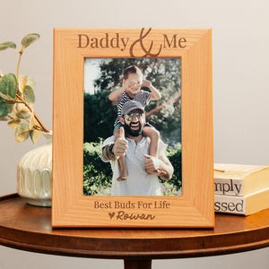 Daddy and Me Picture Frame, Custom Photo Frame, Dad Picture Frame Fathers Day Gift, New Dad Gift Personalized Picture Frames Vertical