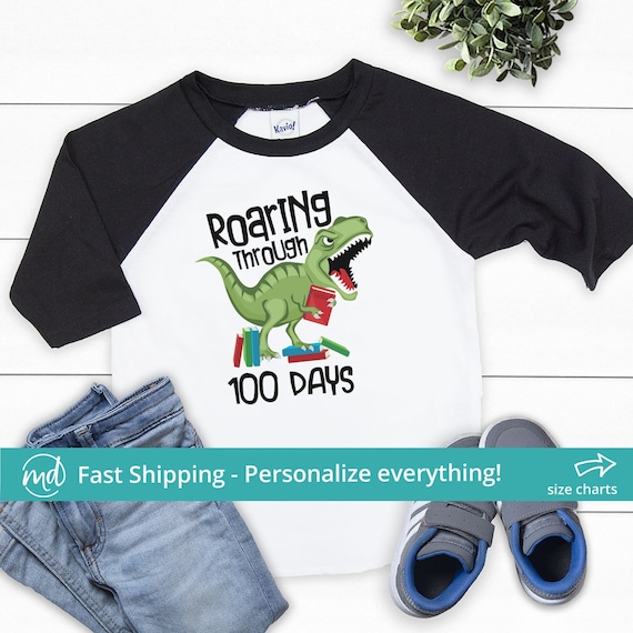 100 Days Of School 100th Day Dino T-Shirt 100 Days Of School 100th Day Dino T-Shirt