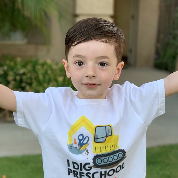 I Dig Preschool Shirt Boy I Dig Prek Shirt First Day of