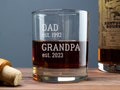 Grandpa Whiskey Glass, Grandpa Pregnancy Announcement Gift, New Grandpa Gift Ideas, Custom Whiskey Glass, Grandpa Est 2025, Dad Grandpa Gift