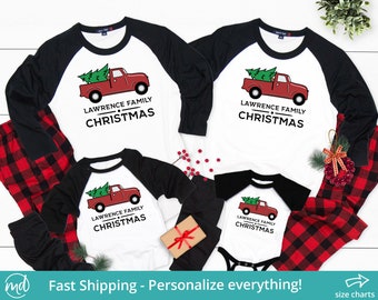 Christmas Pajamas Family Matching, Family Christmas Pajamas Buffalo Plaid, Matching Christmas Pajamas Family, Personalized Family Pajamas