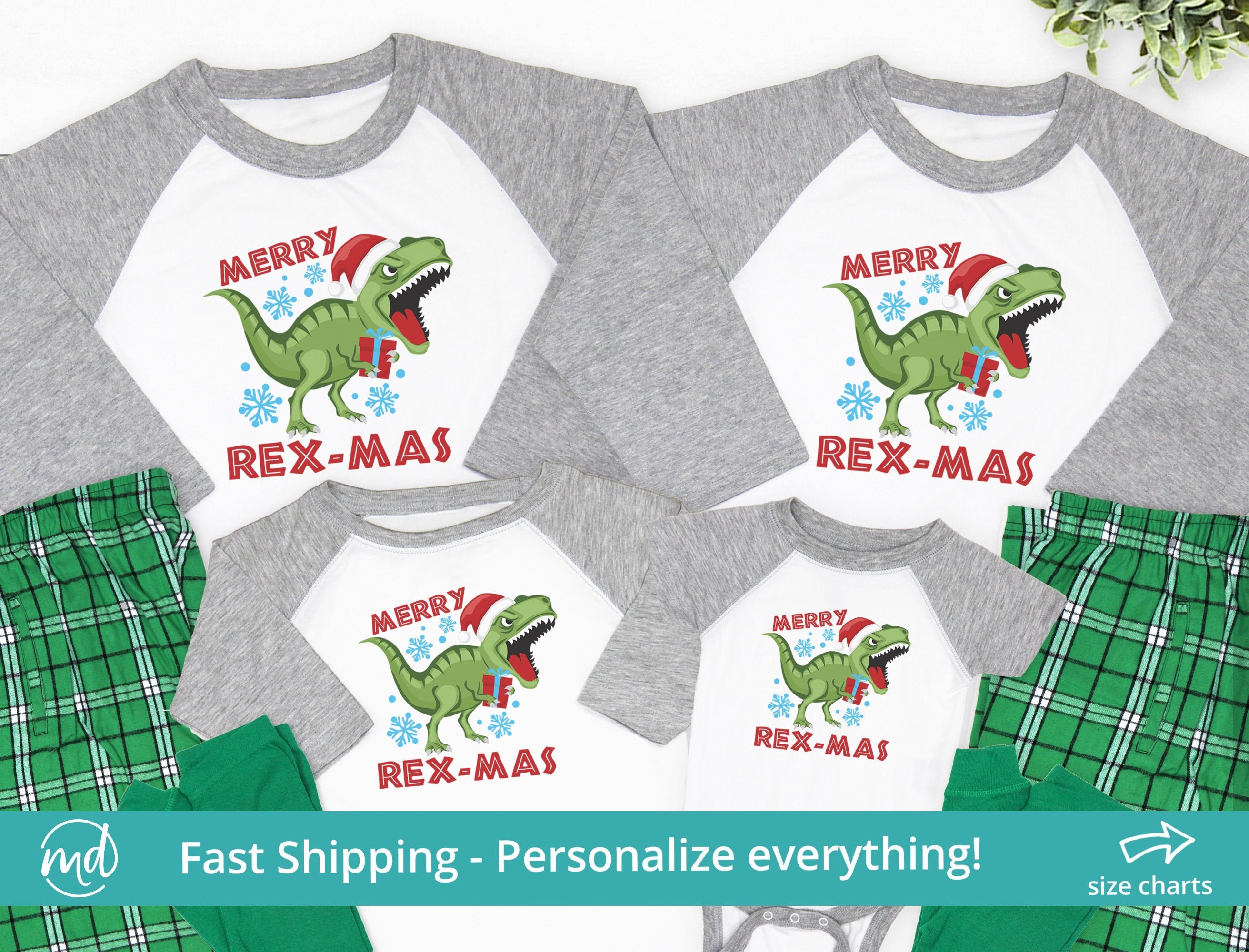 Dinosaur xmas pajamas hot sale