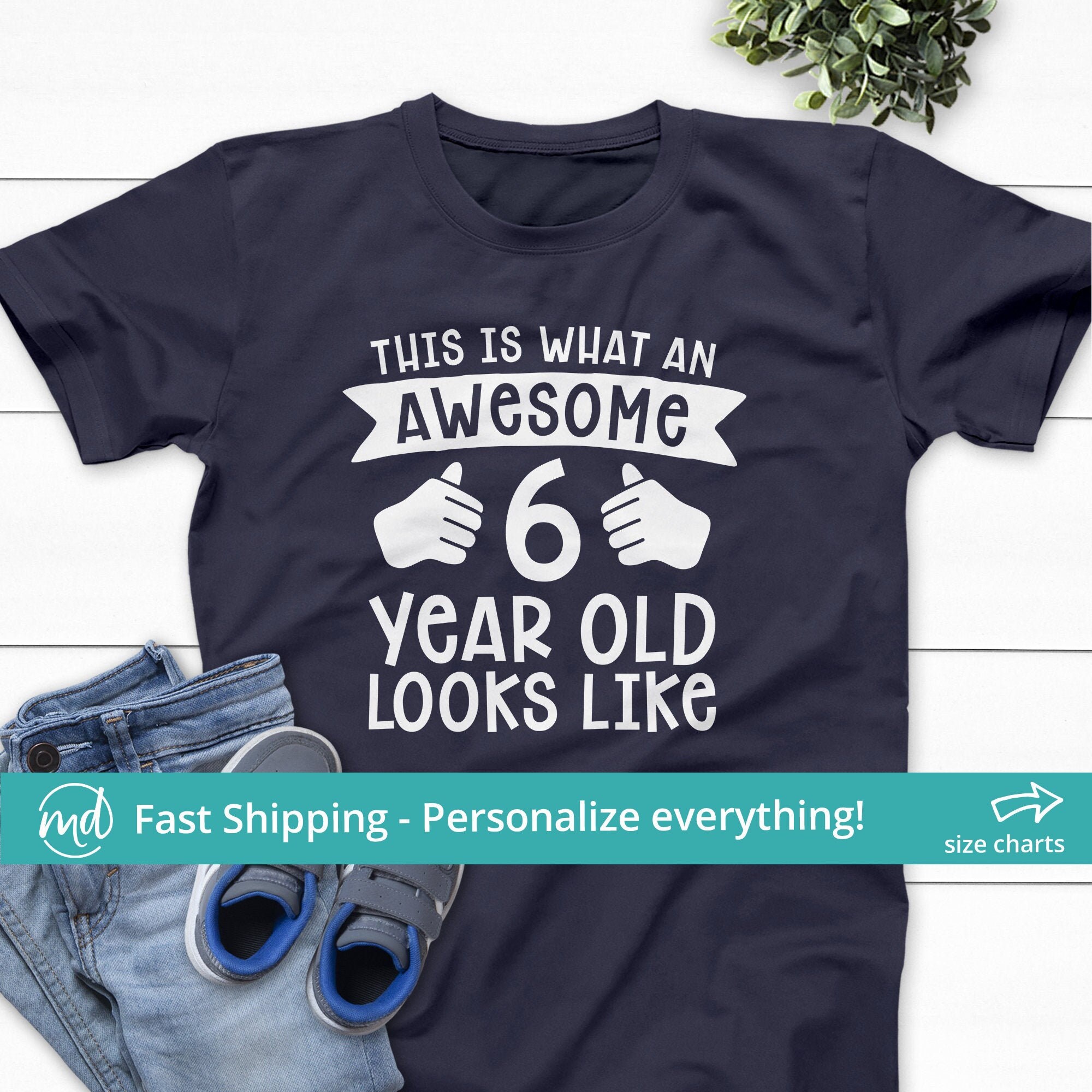 6 birthday shirt boy