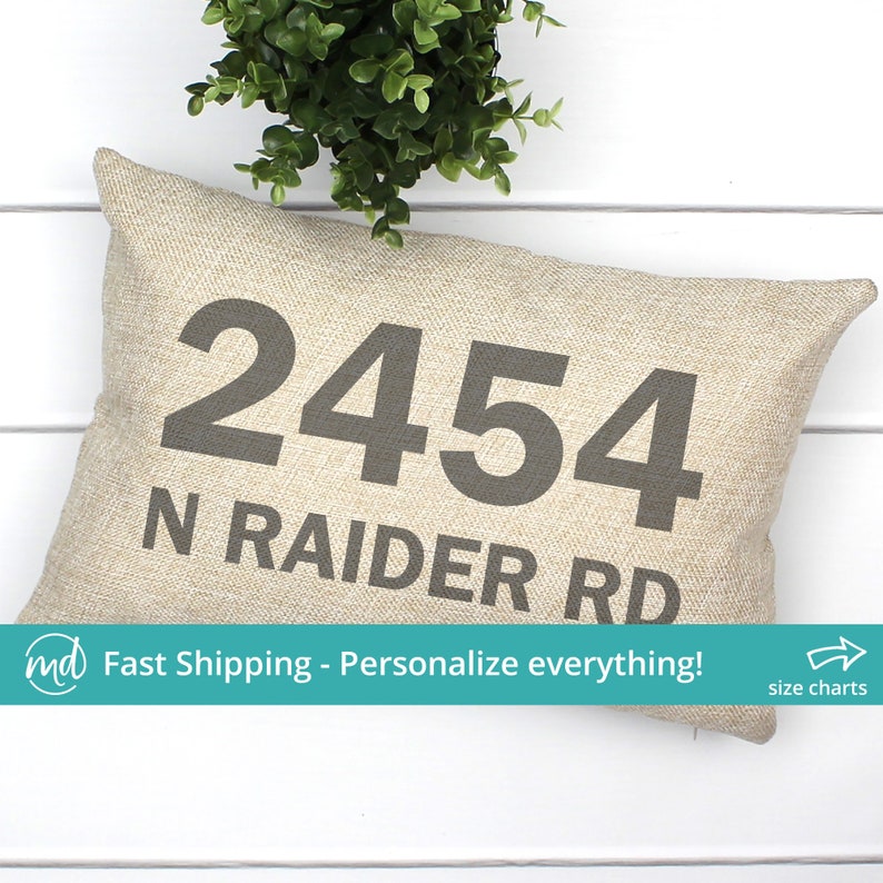 New Home Gift Client New Home Gift From Realtor Address Pillow New Home Gift Personalized Address Decor New Address Announcement