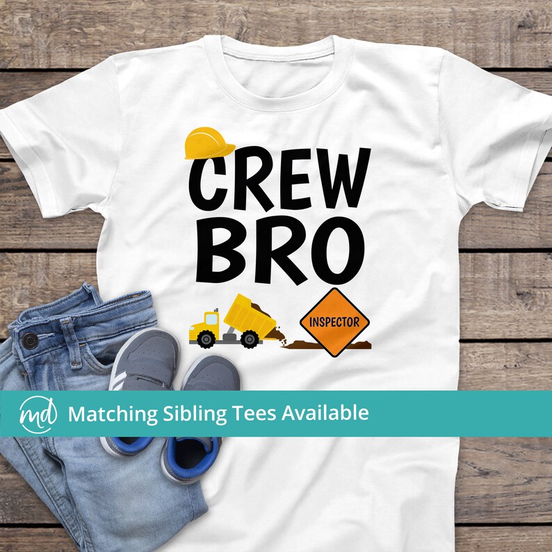 Construction Crew Birthday Shirts For Mom and Dad, Construction Family Shirts, Dump Truck Birthday Shirts, Matching Construction Shirts image 4