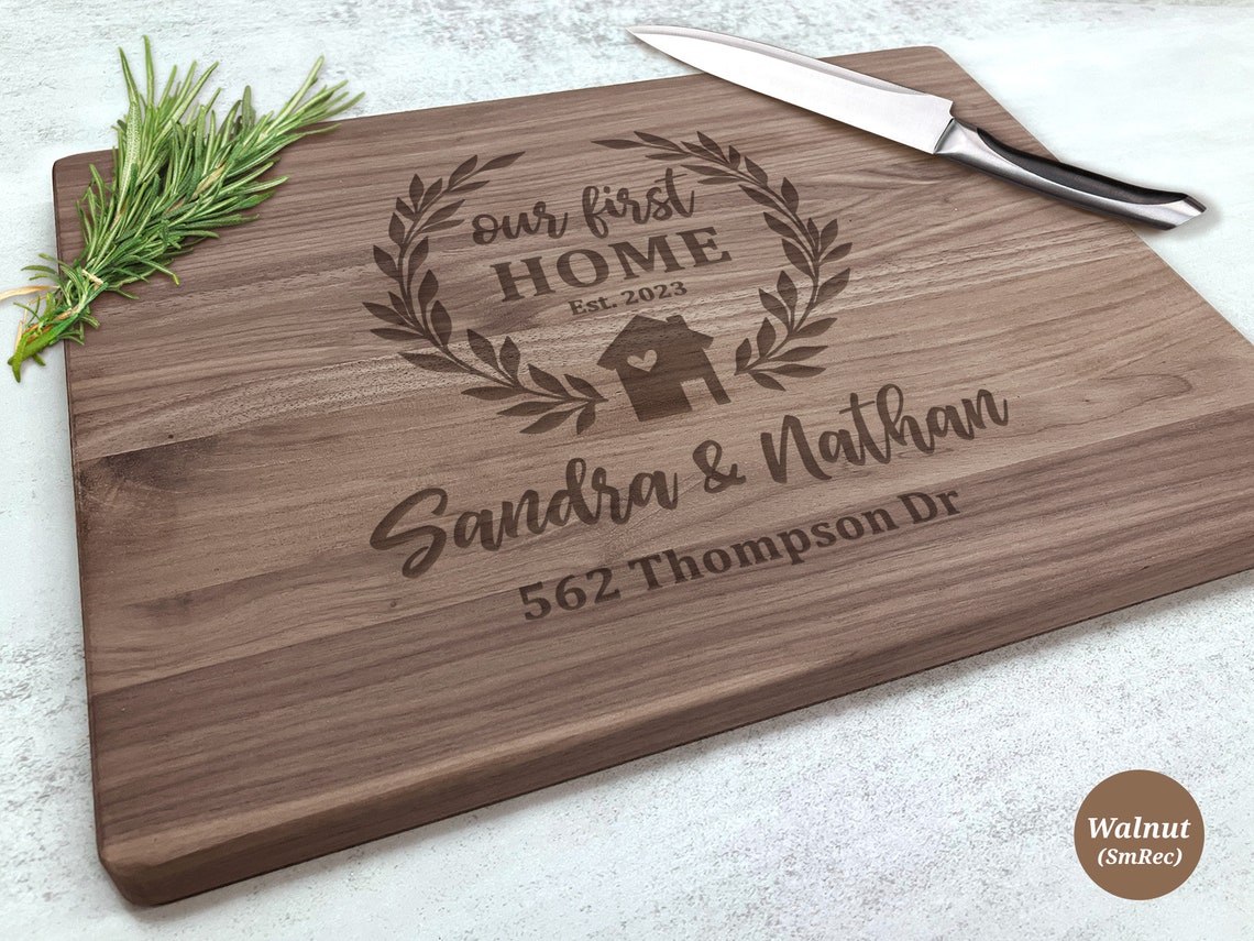 Our First Home Custom Cutting Board First Home Gift New Home - Etsy