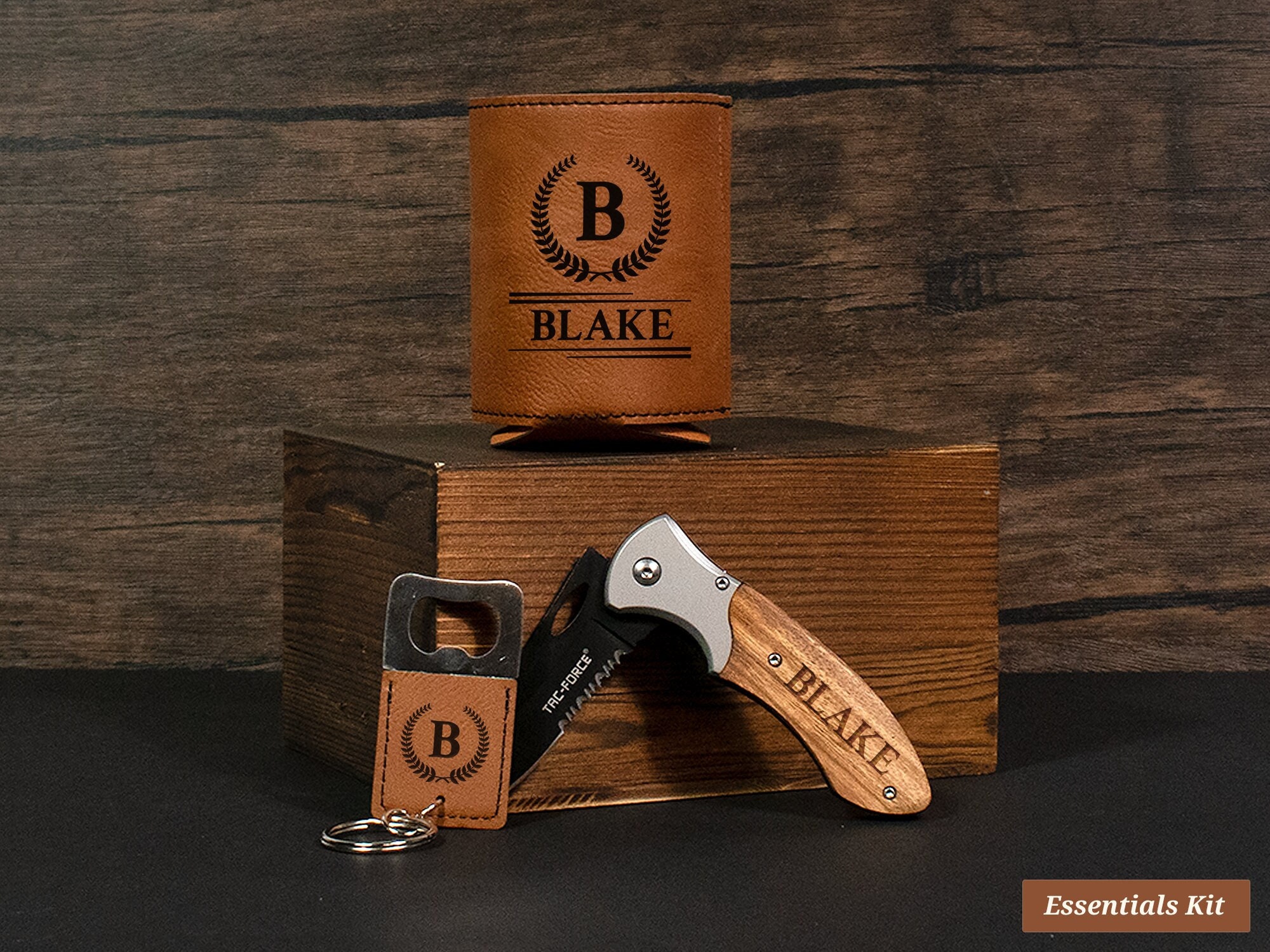 Groomsmen Proposal Box Set, Best Man Proposal Box, Personalized Groomsman Gift Box For Men, Beer Can Holder, Bottle Opener Engraved Knife