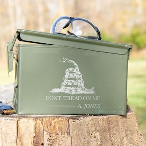 Dad Fathers Day Gift Personalized Ammo Box, Custom Ammo Can Engraved Gifts, Hunting Gifts for Him, Personalized Birthday Gift for Boyfriend