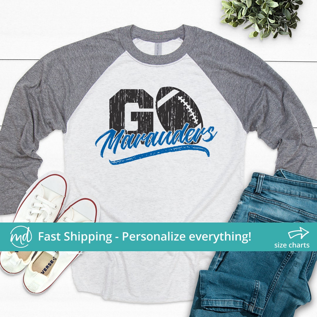 Team Football Shirts, Go Football Shirt, Go Football Distressed Shirt