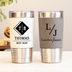 Groomsmen Gifts Personalized Tumbler, Custom Tumbler With Lid, Will You Be My Groomsman Gift, Groomsmen Proposal Gift, Best Man Gift For Him