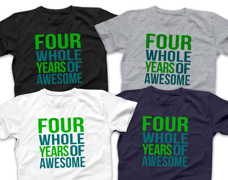 4th Birthday Shirt Boy, Four Year Old Birthday Shirt Boys, 4 Year Old Birthday Boy Shirt, Boys 4th Birthday Shirt, 4th Birthday Boy Shirt image 2