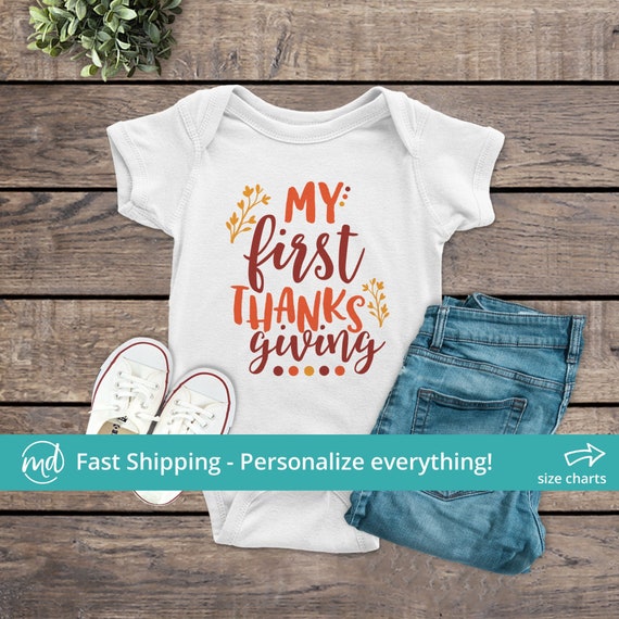 Girl First Thanksgiving Outfit My First Thanksgiving Baby Girl