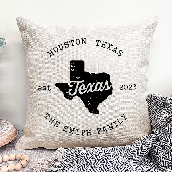Texas Pillow Etsy