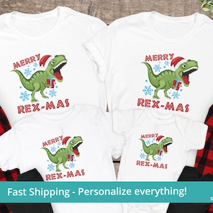 Dinosaur Christmas Pajamas, Christmas Dinosaur Pajamas, Funny Christmas Pajamas, Sibling Christmas Pajamas Family Matching Christmas Pajamas